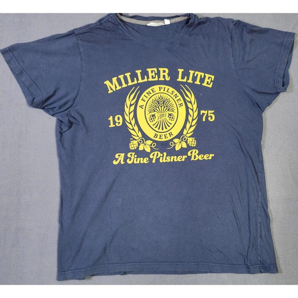 Camp David Vintage VTG Miller High Life 1975 Tee Shirt  tshirt Men's Large Beer